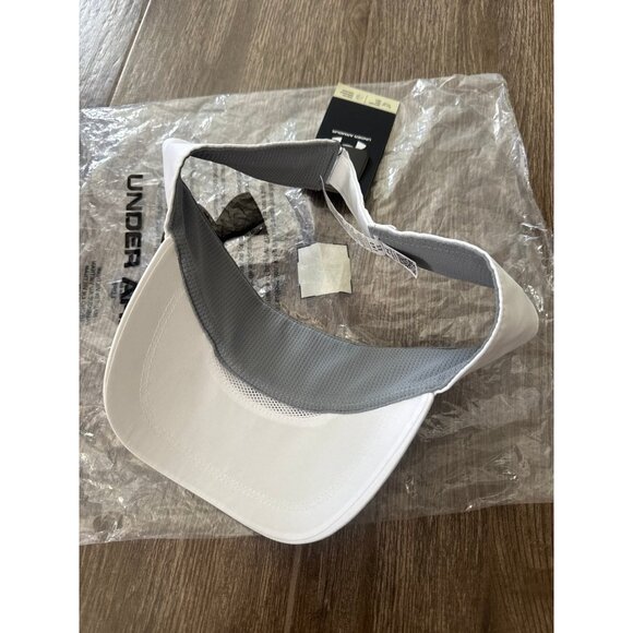 New Under Armour Women's Launch Run Visor White color tennis hat one size - Picture 7 of 9